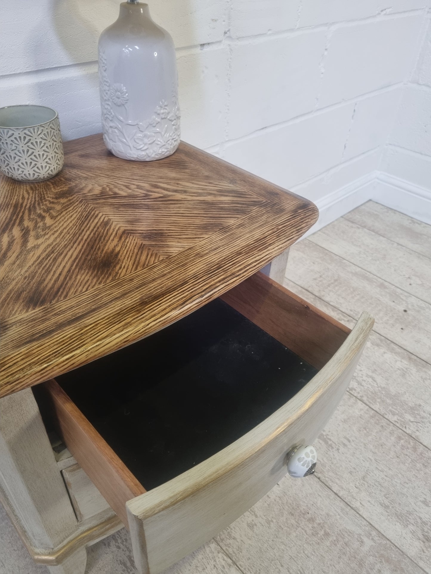 Shabby chic bedside cabinet