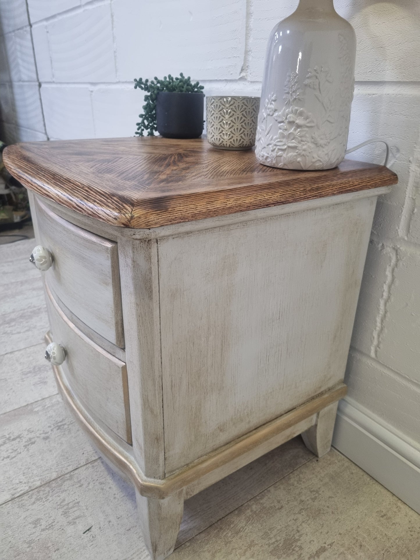 Shabby chic bedside cabinet